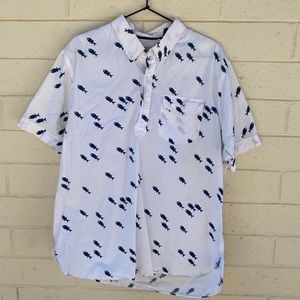 Fish half button down